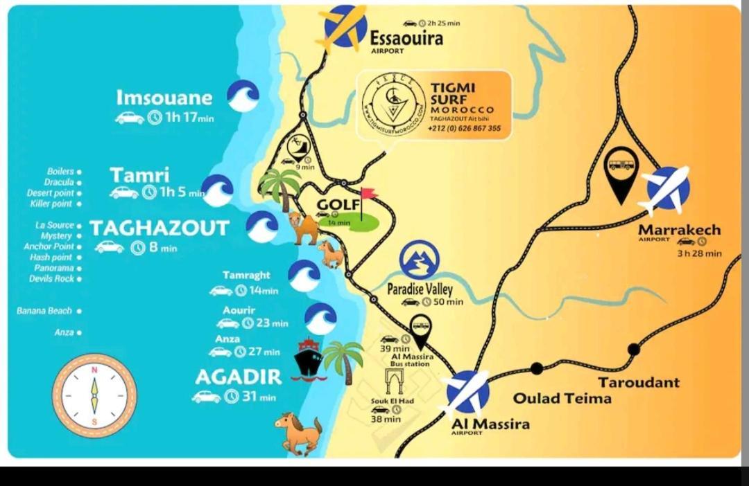 La Colina House Taghazout Hotel ภายนอก รูปภาพ